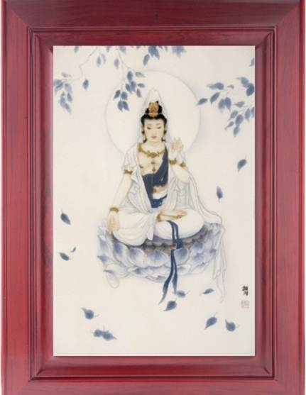 全國(guó)首款貴金屬名家畫作《觀自在》受熱捧