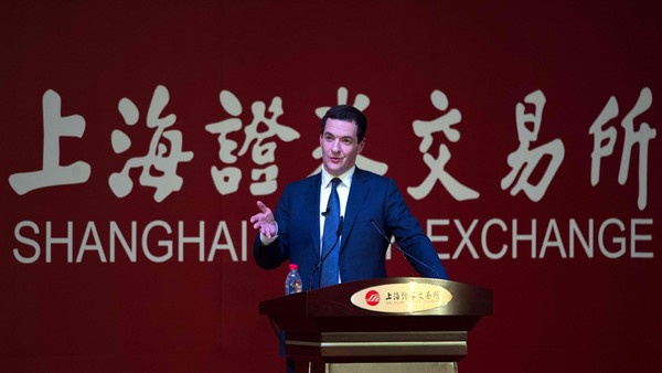 英國財相：希望推動上海和倫敦證交所互聯(lián)互通