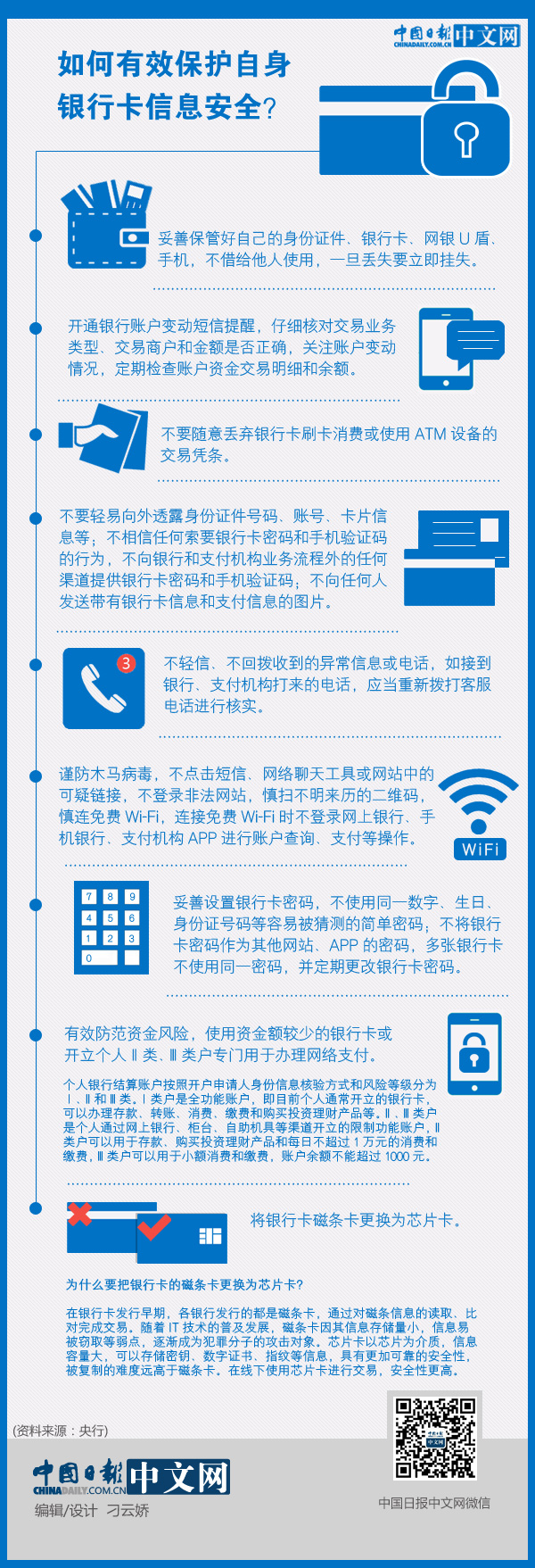 如何有效保護自身銀行卡信息安全？ 一圖看懂