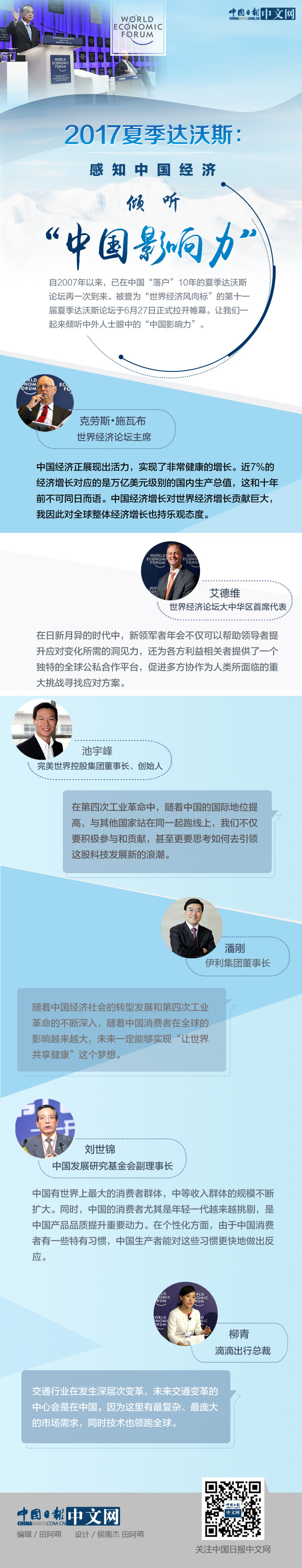 夏季達(dá)沃斯：感知中國經(jīng)濟 傾聽“中國影響力”