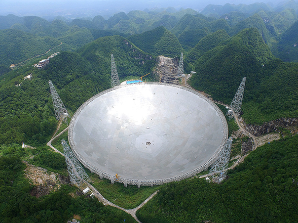 探訪“中國天眼”——世界上口徑最大的單天線射電望遠(yuǎn)鏡