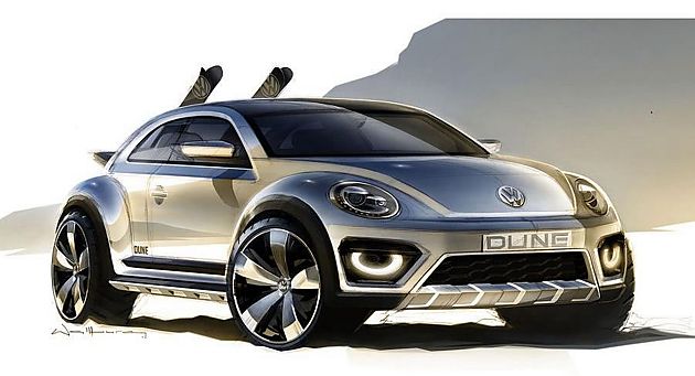 大眾攜進(jìn)化版甲殼蟲Dune概念車現(xiàn)北美車展