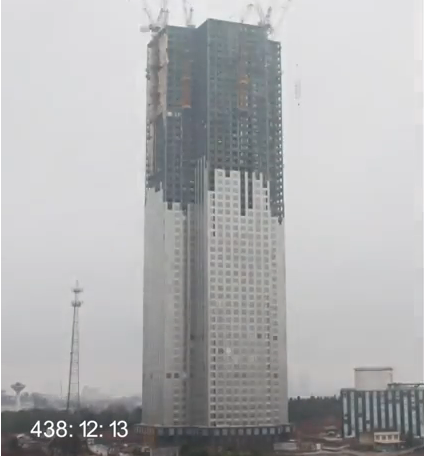 長(zhǎng)沙19天建成57層高樓 以堆積木方式蓋起(圖)